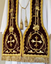 Red antique Cope and Stole
